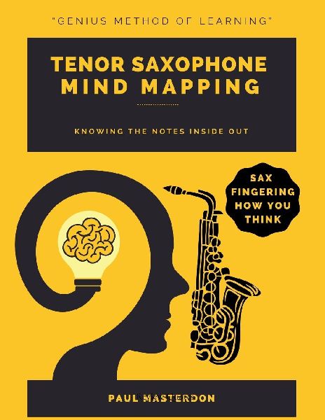 Tenor Sax Mind Mapping: A Mnemonically Color-Coded Saxophone Fingering Chart Book: With Unique Players Eye View