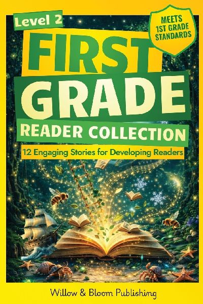 First Grade Reader Collection: Level 2: 12 Engaging Short Fiction and NonfIction Stories for Developing Readers to Build Stamina, Expand Vocabulary, and Develop Independence