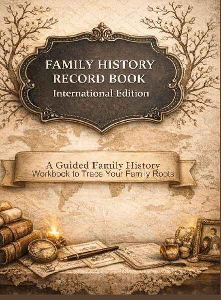 FAMILY HISTORY RECORD BOOK - INTERNATIONAL EDITION A Guided Workbook to Trace Your Family Roots