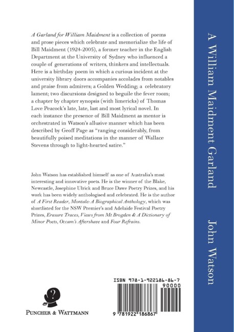 A William Maidment Garland: Collected Works Volume 6