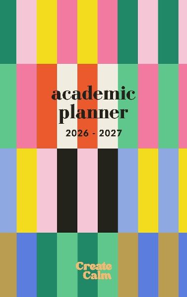 26-27 Academic Planner: Modern Stripes | Small College/School Organizer July 2026 - July 2027 | Weekly & Monthly
