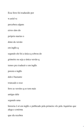 O Grimório Secreto De Turiel: (os Ritos Da Magia Cerimonial).