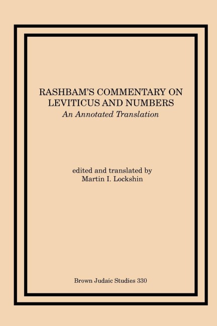 Rashbams Commentary on Leviticus and Numbers