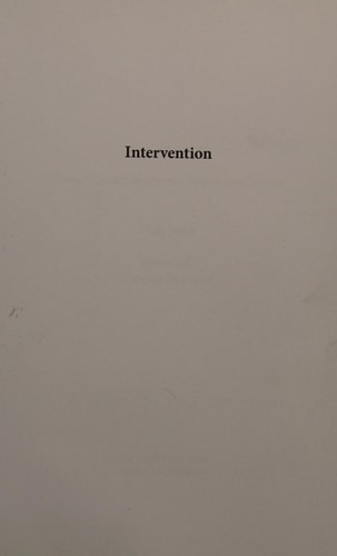 Intervention Course Corrections for the Athlete and Trainer