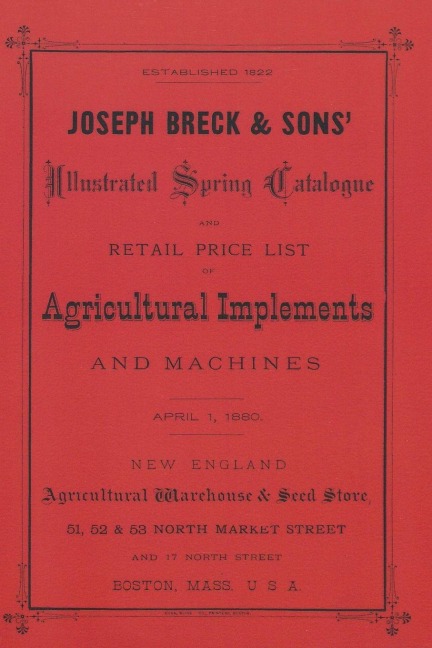 Joseph Breck & Sons 1880 Catalogue