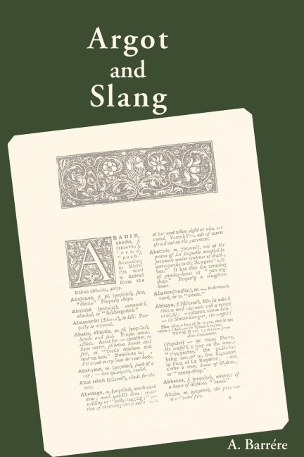 Argot and Slang