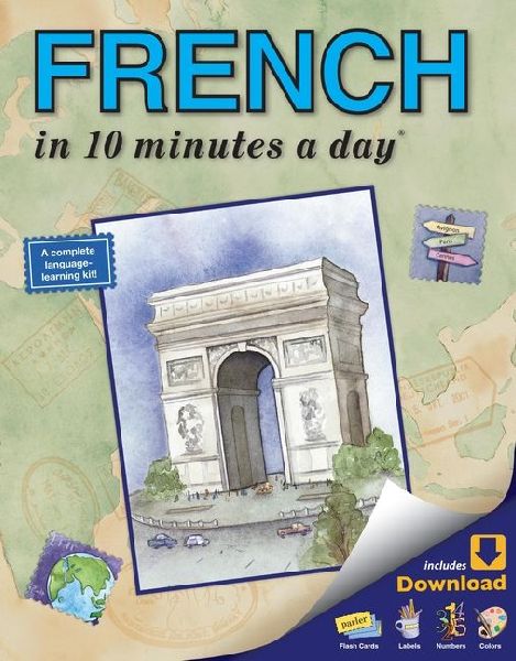 French in 10 Minutes a Day: Language Course for Beginning and Advanced Study. Includes Workbook, Flash Cards, Sticky Labels, Menu Guide, Software, Glossary, and Phrase Guide. Grammar. Bilingual Books, Inc. (Publisher)