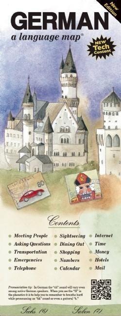 German a Language Map: Quick Reference Phrase Guide for Beginning and Advanced Use. Words and Phrases in English, German, and Phonetics for Easy Pronunciation. German Language at Your Fingertips for Travel and Communicating. Publisher: Bilingual Books, In