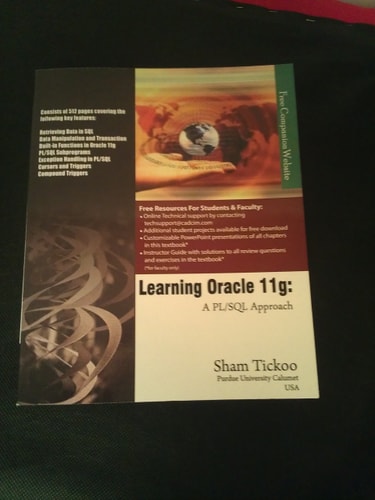 Learning Oracle 11g A PL/SQL Approach