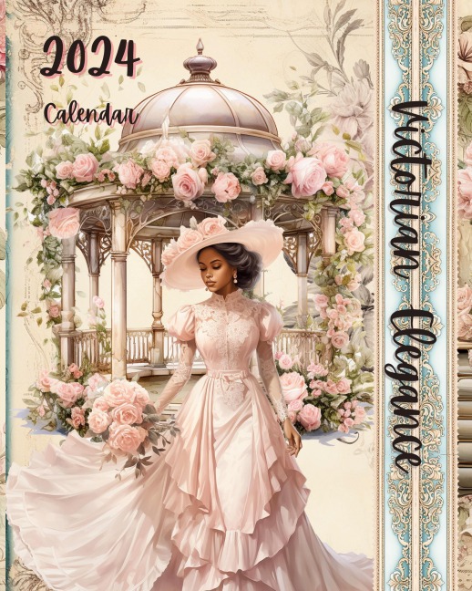 Black Victorian Elegance 2024 Calendar & Planner