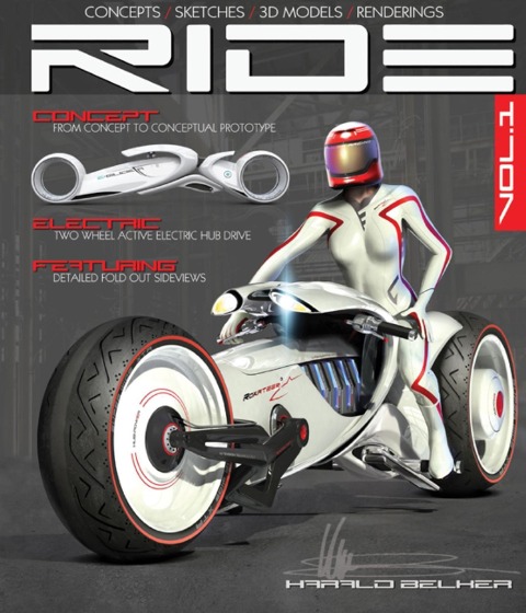 Ride: Futuristic Electric Motorcycle Concept