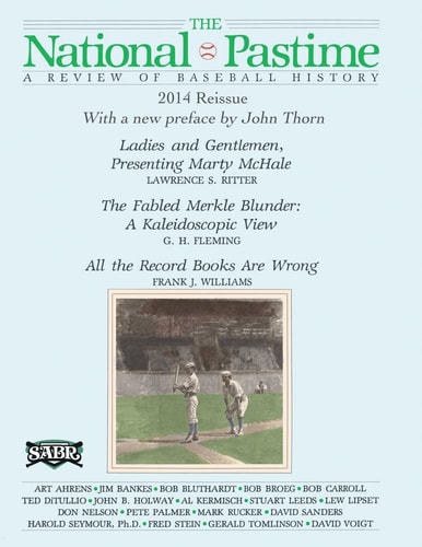 The National Pastime A Review of Baseball History: Premiere Issue Replica