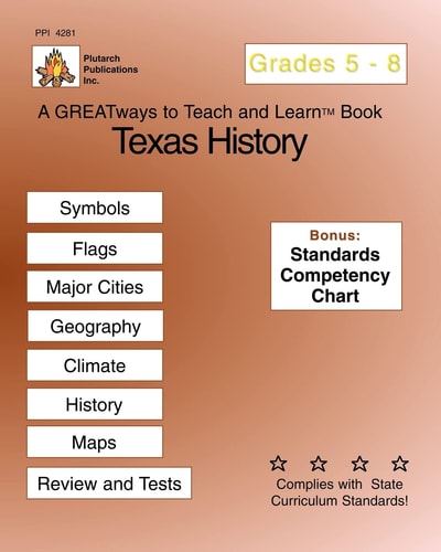 Texas History Grades 5-8 Greatways To Teach And Learn