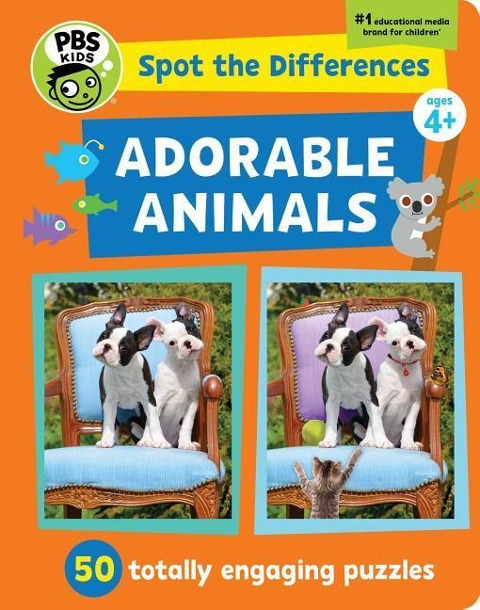 Spot the Differences: Adorable Animals: 50 Picture Puzzles, Thousands of Challenges
