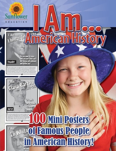I AM...American History 100 Mini Posters of Famous People in American History!