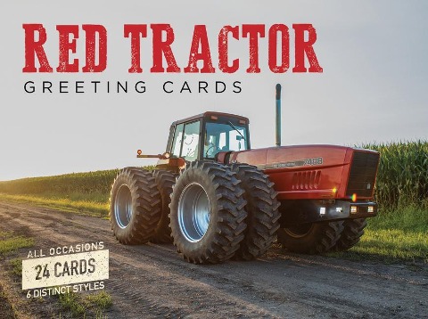 Red Tractor Greeting Cards: All Occasions - 6 Distinct Styles