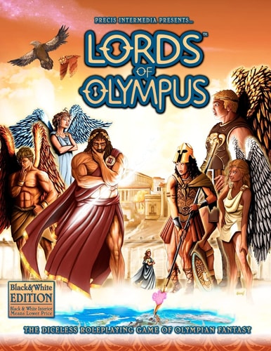 Lords of Olympus (B&W) The Diceless Roleplaying Game of Olympian Fantasy