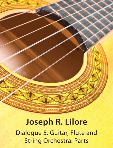 Dialogue 5 Guitar, Flute and String Orchestra: Parts