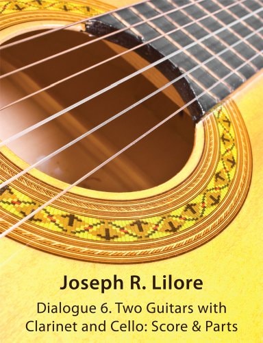 Dialogue 6. Two Guitars with Clarinet and Cello Score & Parts