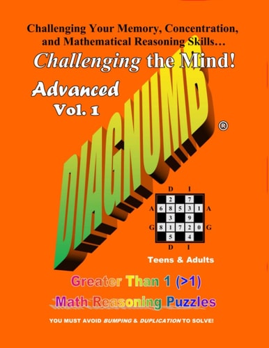 Diagnumb Advanced Vol. 1 Greater Than 1 (>1) Math Reasoning Puzzles