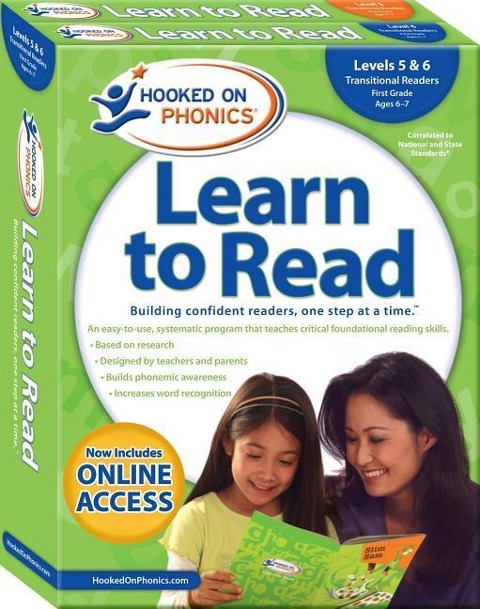 Hooked on Phonics Learn to Read - Levels 5&6 Complete, 3: Transitional Readers (First Grade Ages 6-7)
