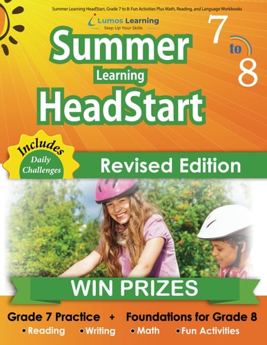 Summer Learning HeadStart, Grade 7 to 8: Fun Activities Plus Math, Reading, and Language Workbooks Bridge to Success with Common Core Aligned Resources and Workbooks