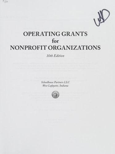 Operating Grants for Nonprofit Organizations