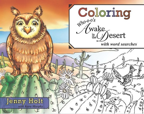 Coloring Who-O-Os Awake in the Desert: With Word Searches