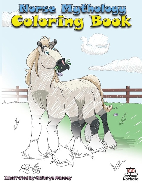 Norse Mythology Coloring Book: Norse Ancestors: Nordic Gods: Odin, Thor, Freyja, Loki