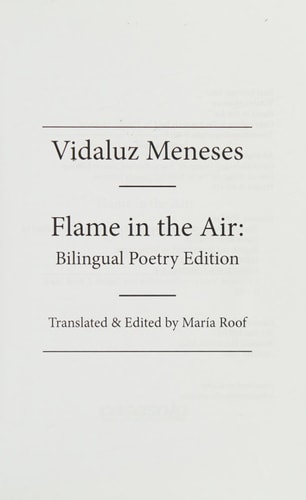 Flame in the Air Bilingual Poetry Edition
