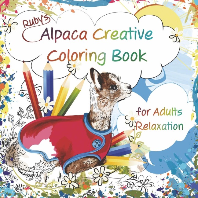 Rubys Alpaca Creative Coloring Book for Adults Relaxation