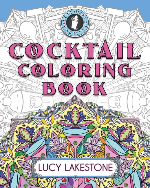 Bohemia Bartenders Cocktail Coloring Book