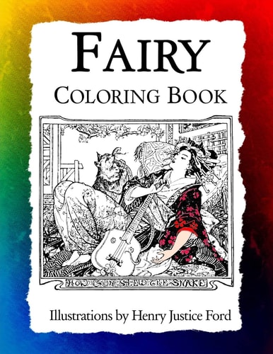 Fairy Coloring Book Art Nouveau Illustrations by Henry Justice Ford