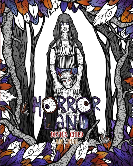 Adult Coloring Book Horror Land: Devils Child (Book 7)