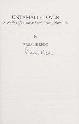 Untamable Lover Worlds of Lemuria: Earth Colony Book 2