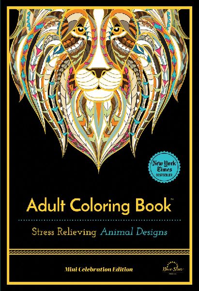 Stress Relieving Animal Designs: Adult Coloring Book