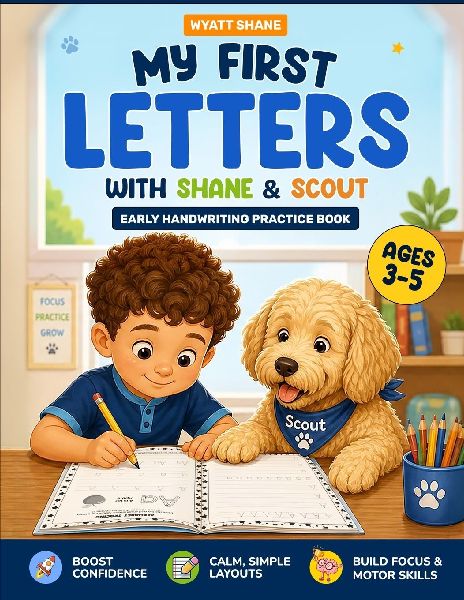 My First Letters With Shane & Scout: Early Handwriting Practice Book