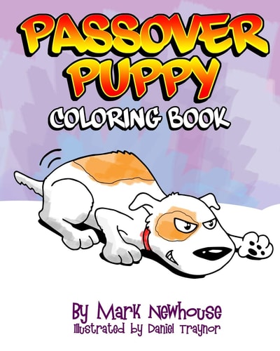 Passover Puppy Coloring Book