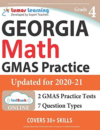 Georgia Milestones Assessment System Test Prep 4th Grade Math Practice Workbook and Full-length Online Assessments: GMAS Study Guide