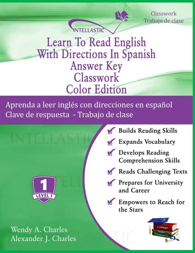 Learn To Read English With Directions In Spanish Answer Key Classwork Color Edition