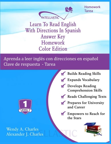 Learn To Read English With Directions In Spanish Answer Key Homework Color Edition