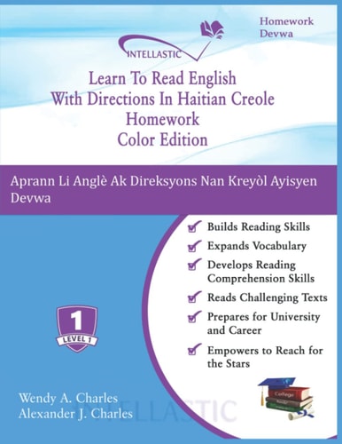 Learn To Read English With Directions In Haitian Creole Homework Color Edition