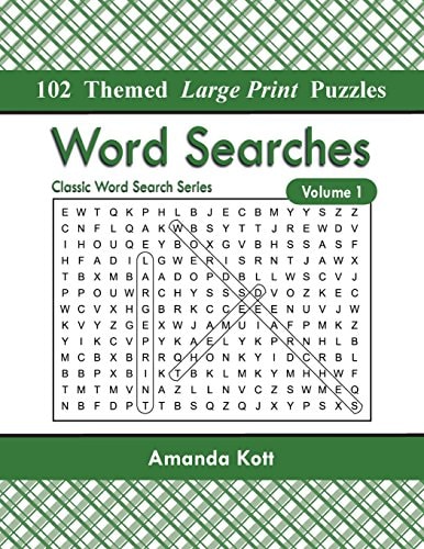 Word Searches 102 Themed Large Print Puzzles