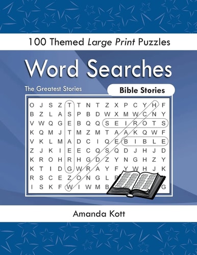 Word Searches - Bible Stories 100 Themed Large Print Puzzles
