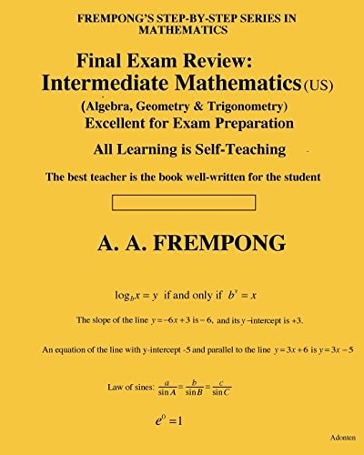Final Exam Review Intermediate Mathematics