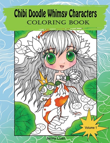 Chibi Doodle Whimsy Characters Coloring Book
