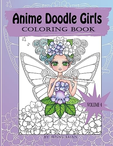 Anime Doodle Girls Coloring Book