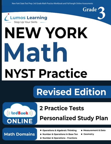 New York State Test Prep 3rd Grade Math Practice Workbook and Full-length Online Assessments: NYST Study Guide