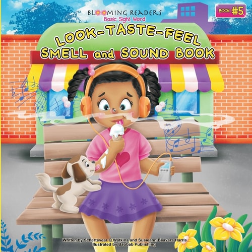 Blooming Readers-Basic Sight Word Look, Taste, Feel, Smell and Sound Book Describing Word Book