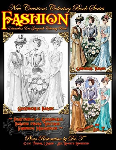 New Creations Coloring Book Series Fashion - Edwardian Era